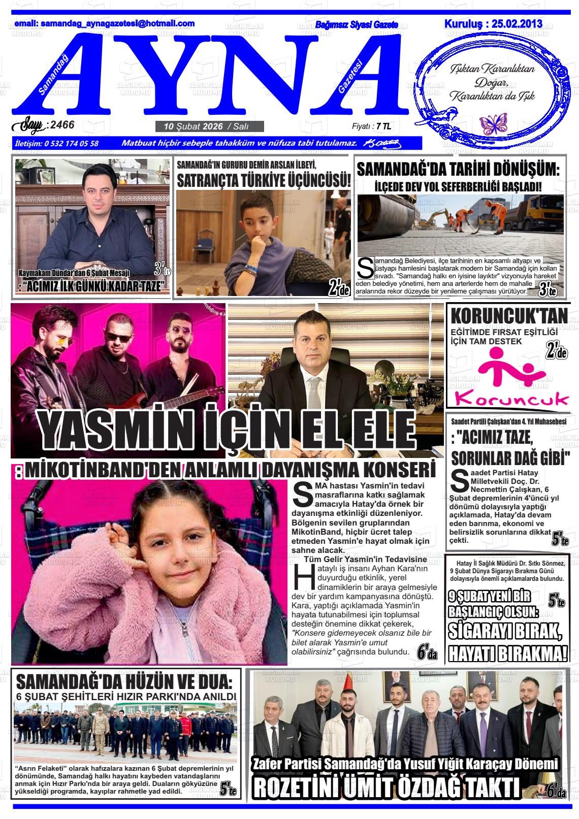 Hatay Samandagayna 10.02.2026