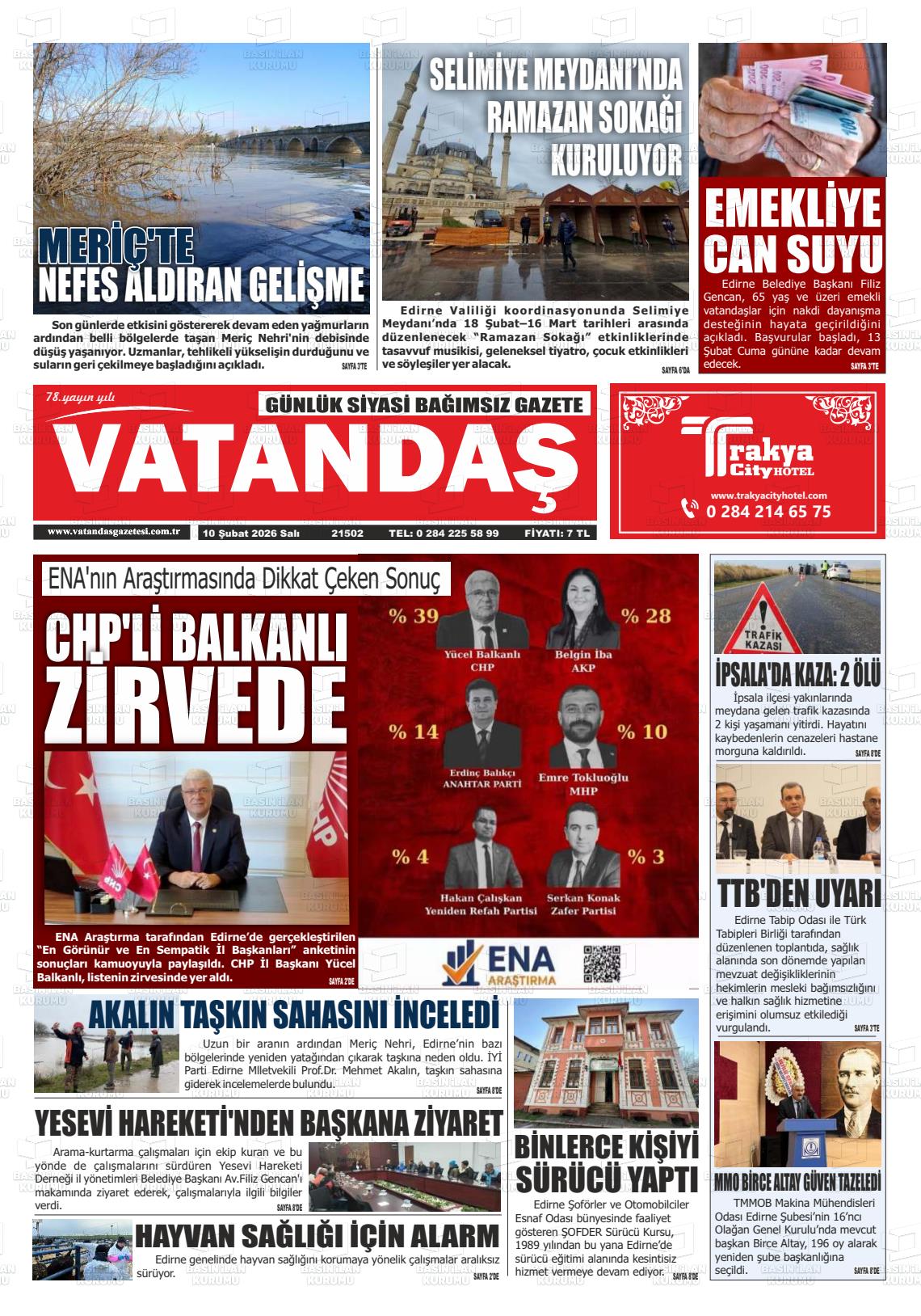 Edirne Vatandas 10.02.2026