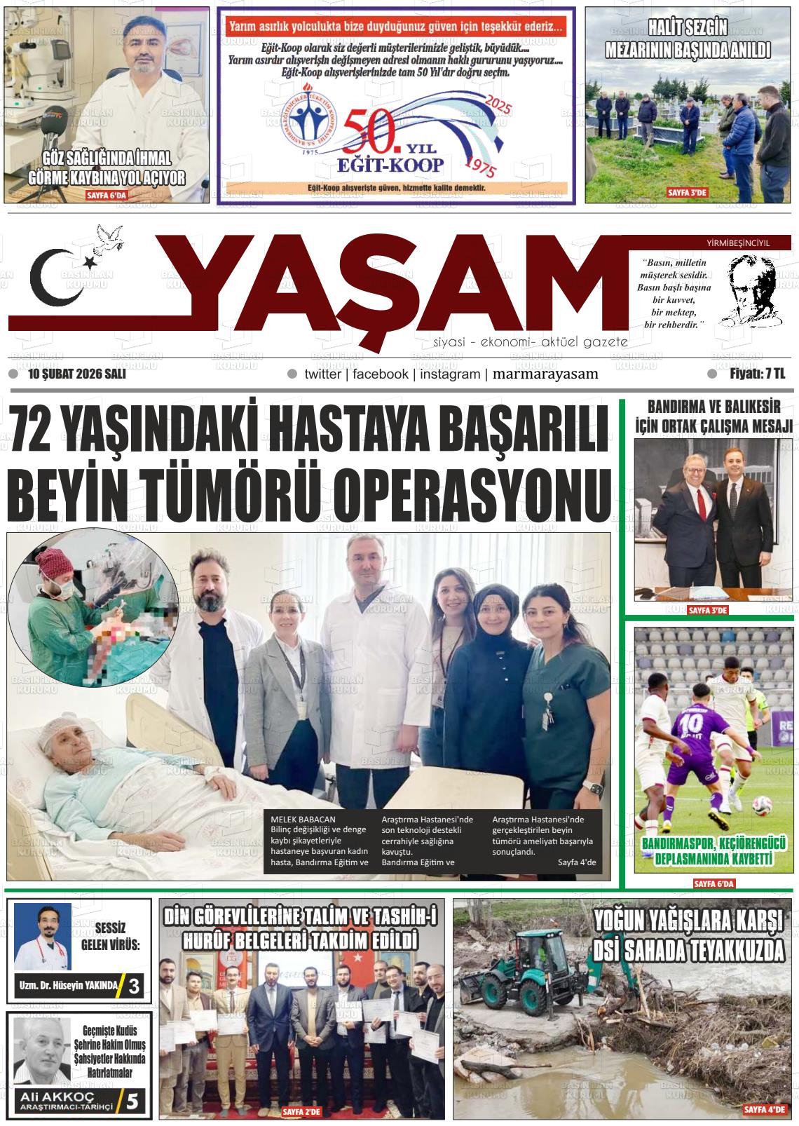 Canakkale Yasam 10.02.2026