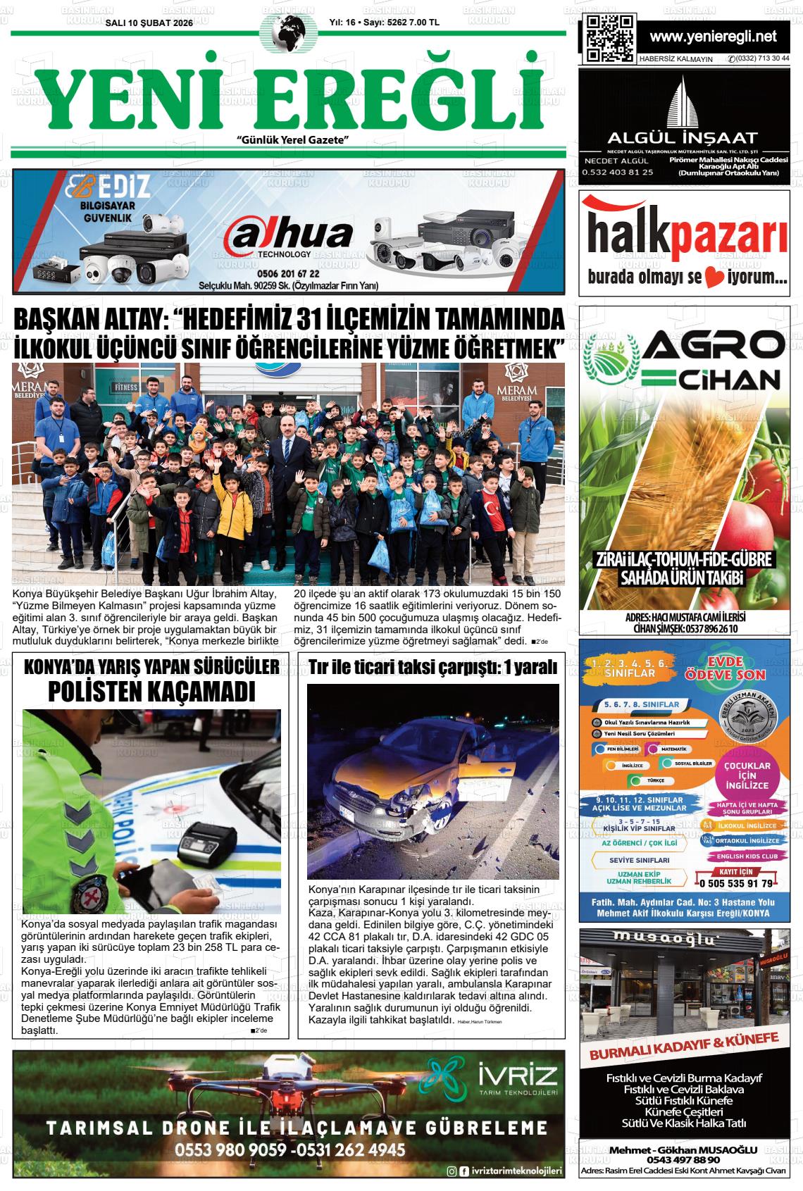 Konya Yenieregli 10.02.2026