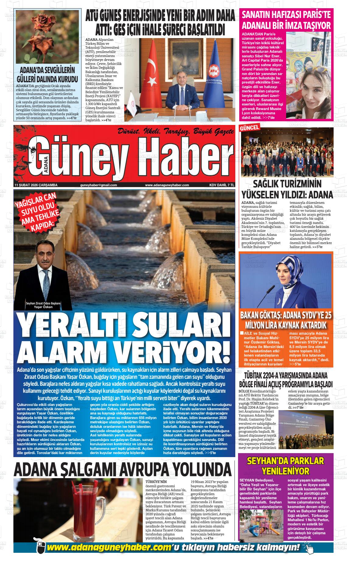 Adana Guneyhaber 11.02.2026