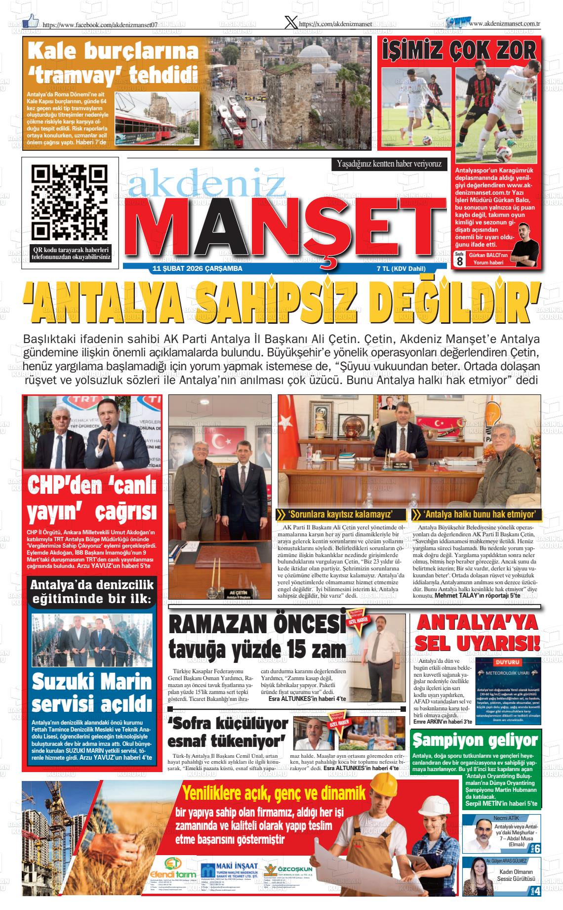 Antalya Akdenizmanset 11.02.2026