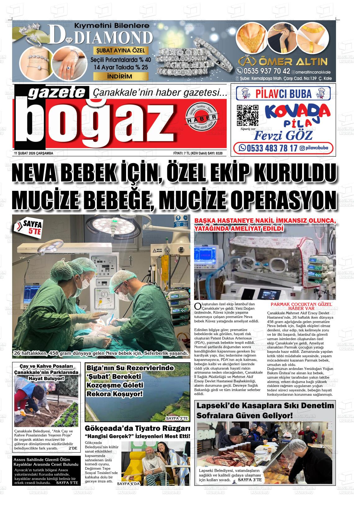 Canakkale Bogaz 11.02.2026