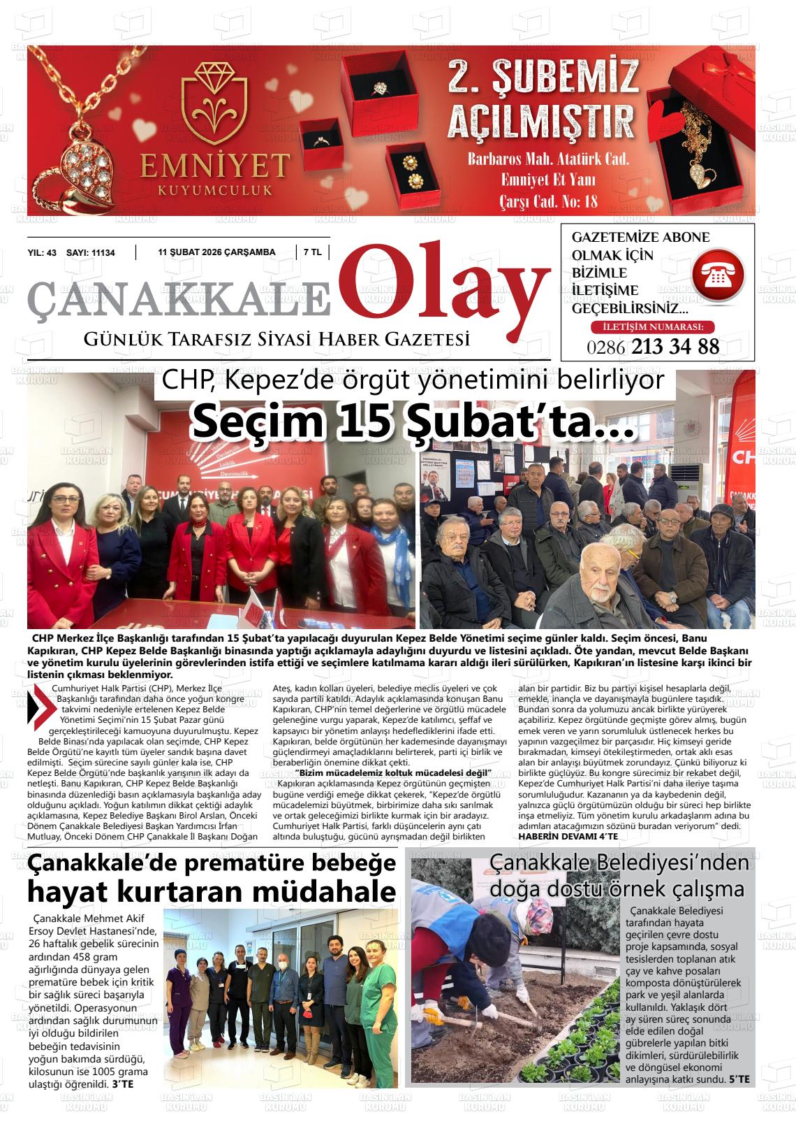 Canakkale Olay 11.02.2026