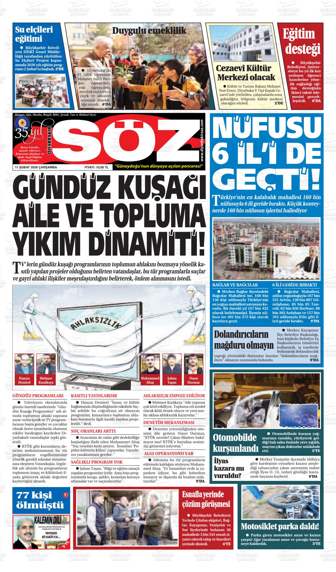 Diyarbakir Soz 11.02.2026