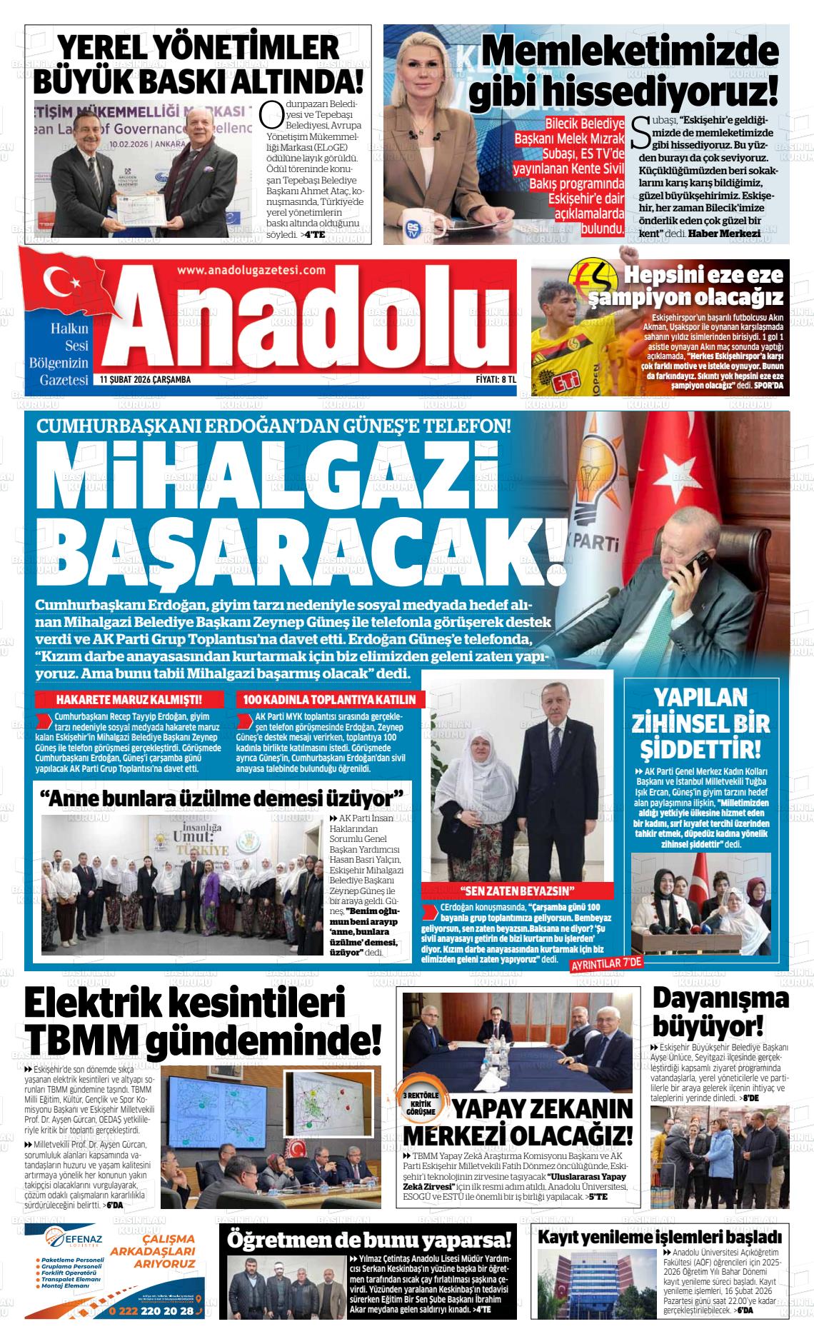 Eskisehir Anadolu 11.02.2026