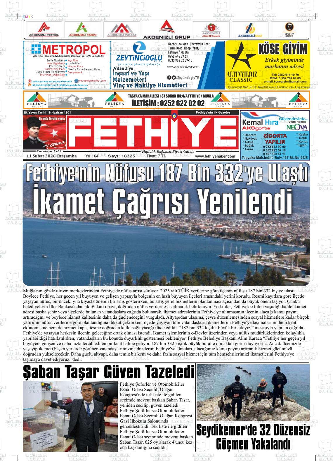 Mugla Fethiye 11.02.2026