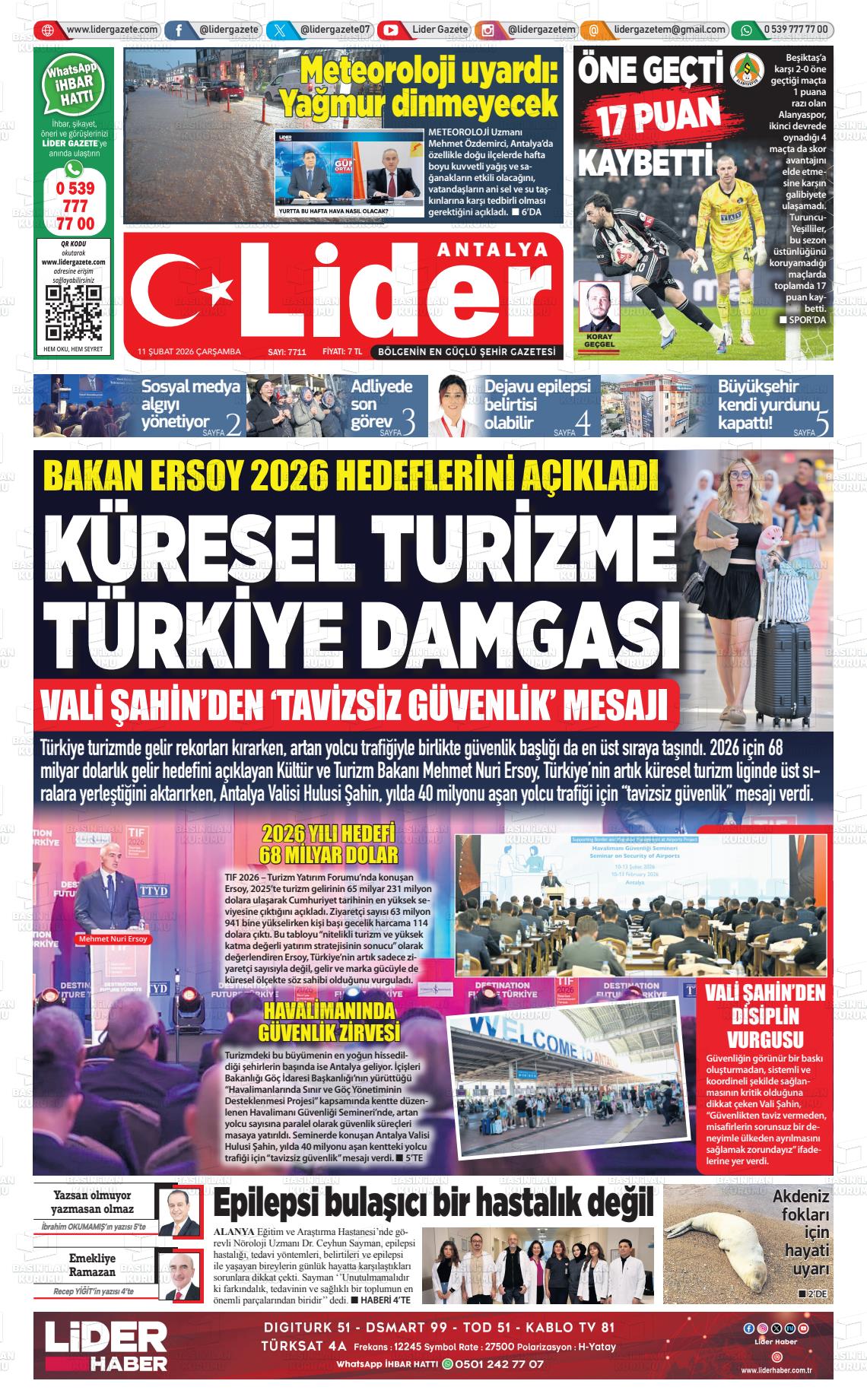 Antalya Gazetebir 11.02.2026