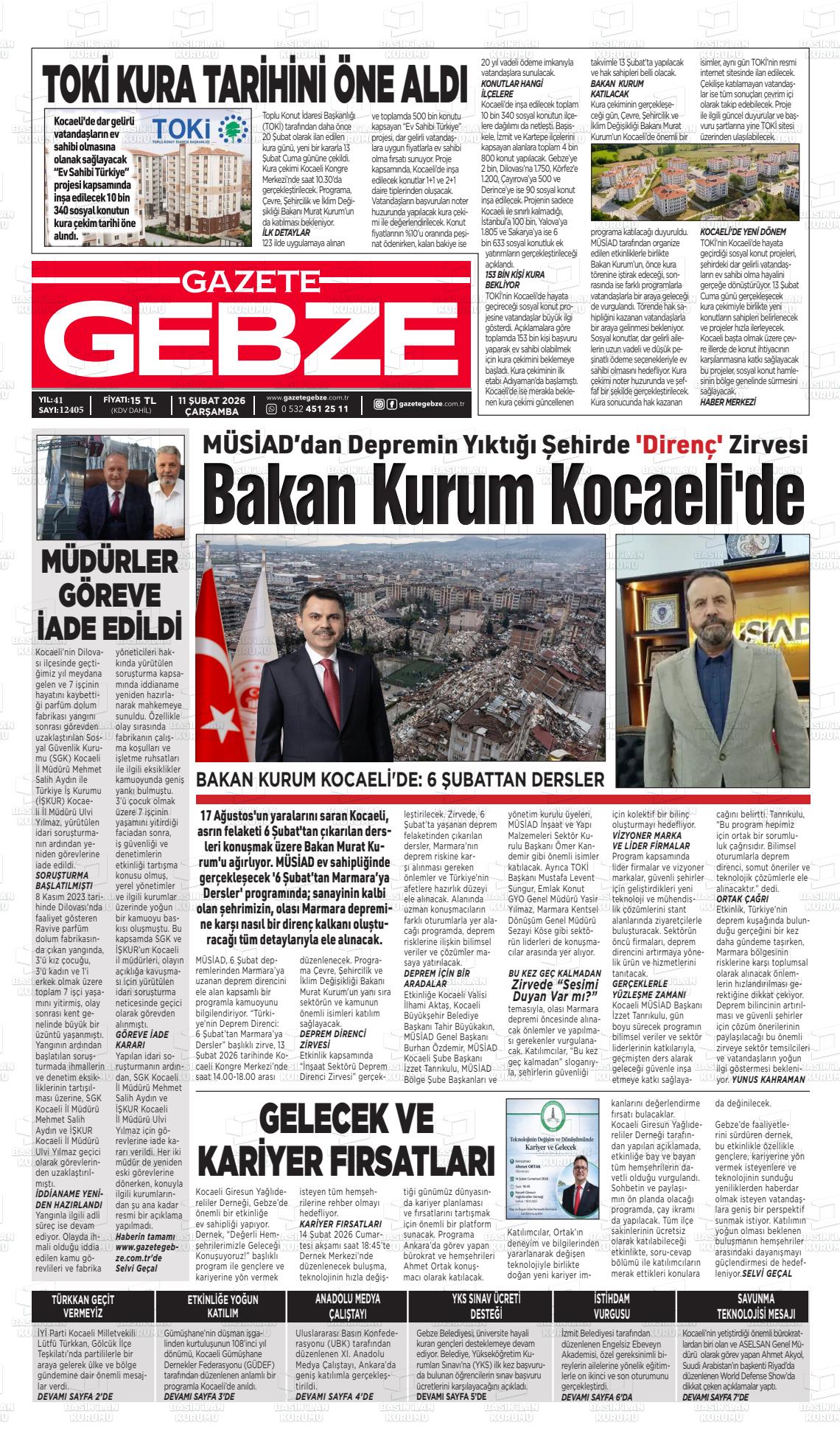 Kocaeli Gebze 11.02.2026