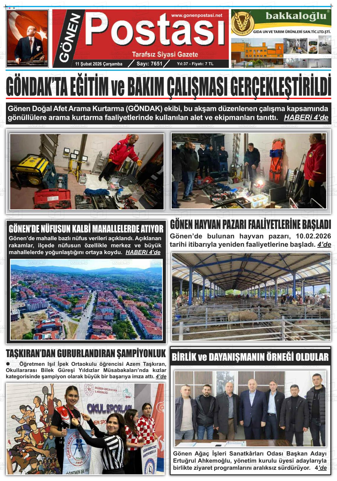 Balikesir Gonenpostasi 11.02.2026