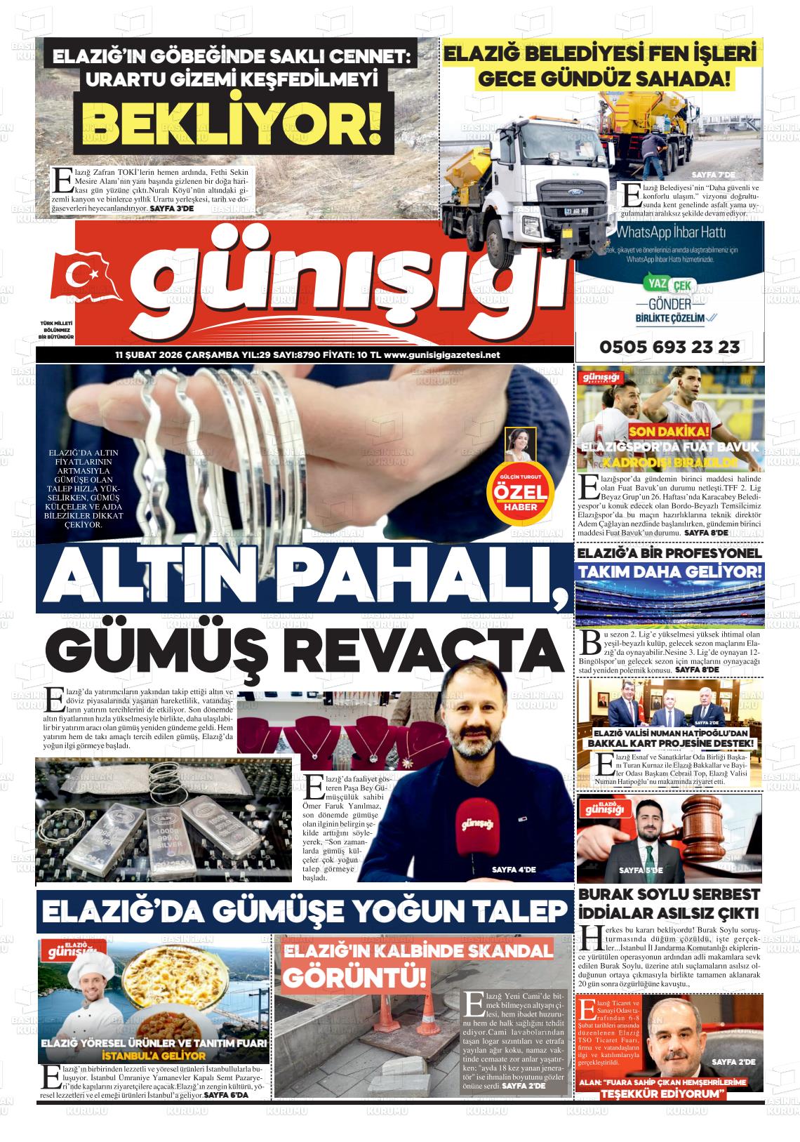 Elazig Gunisigi 11.02.2026