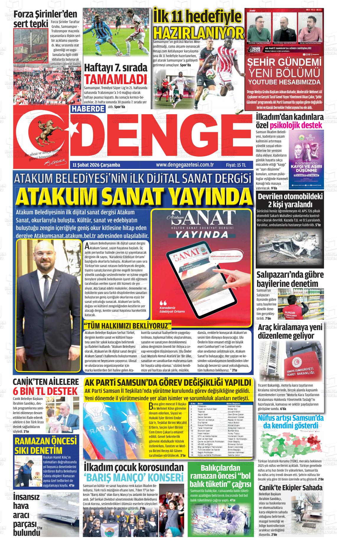 Samsun Haberdedenge 11.02.2026