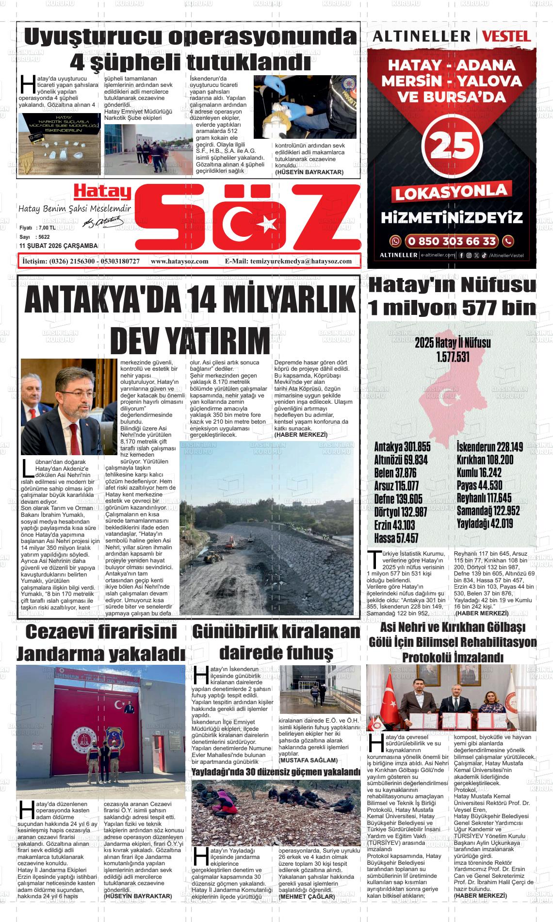 Hatay Soz 11.02.2026
