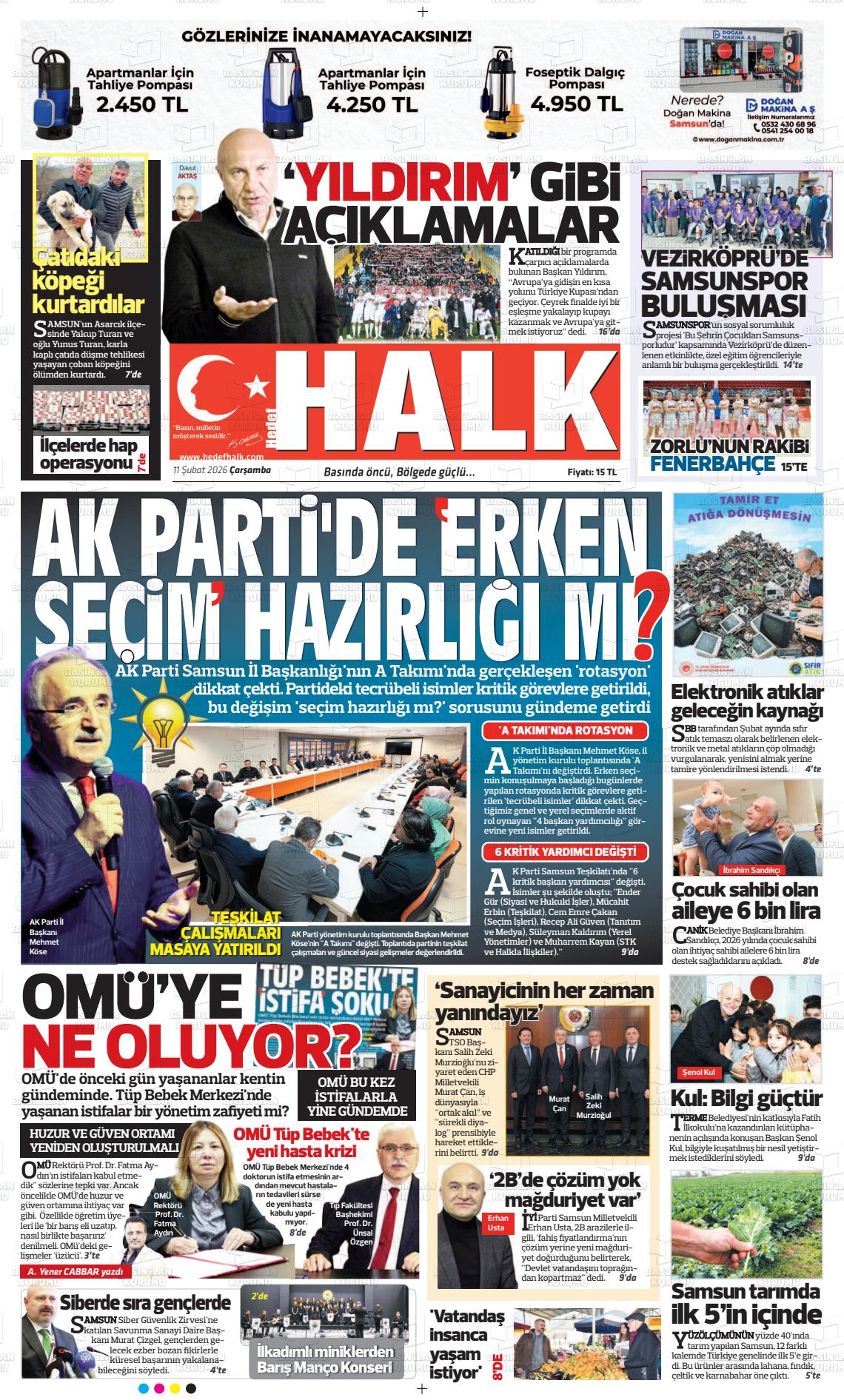 Samsun Hedefhalk 11.02.2026