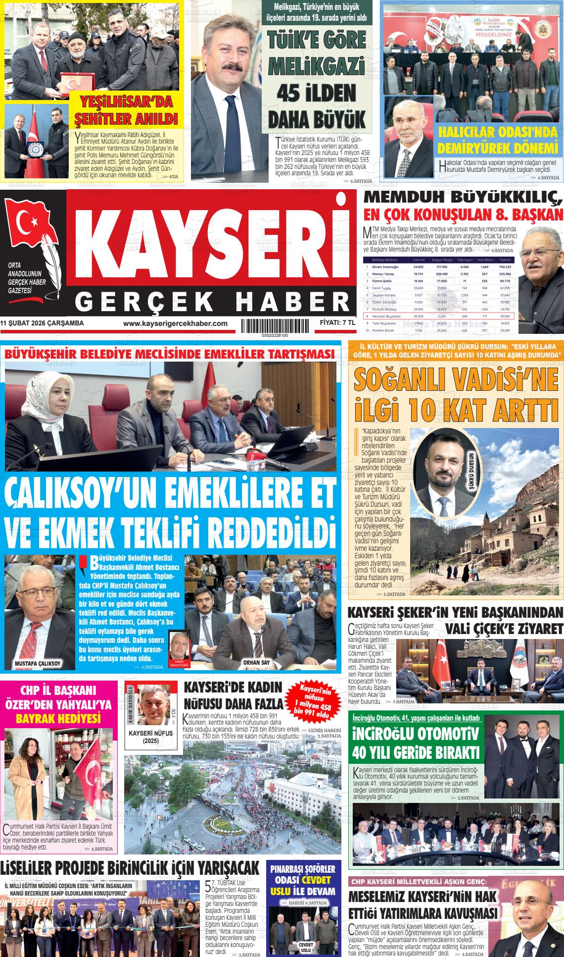 Kayseri Starhaber 11.02.2026