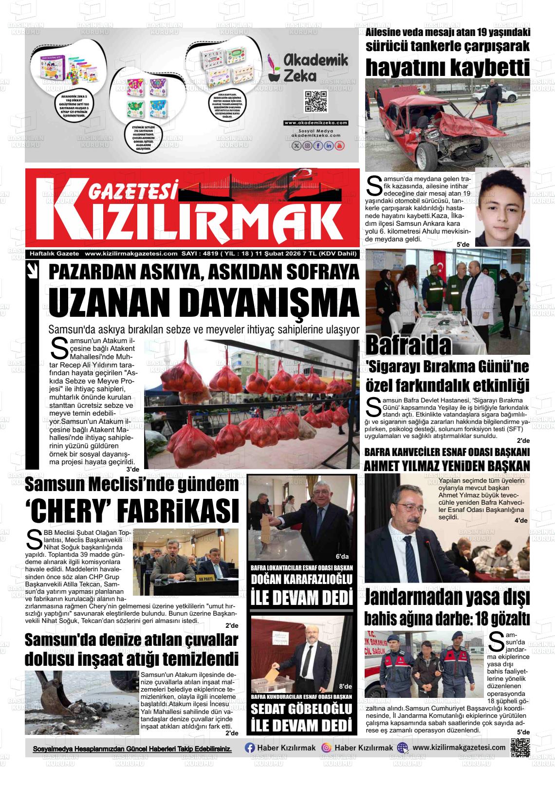Samsun Kizilirmak 11.02.2026