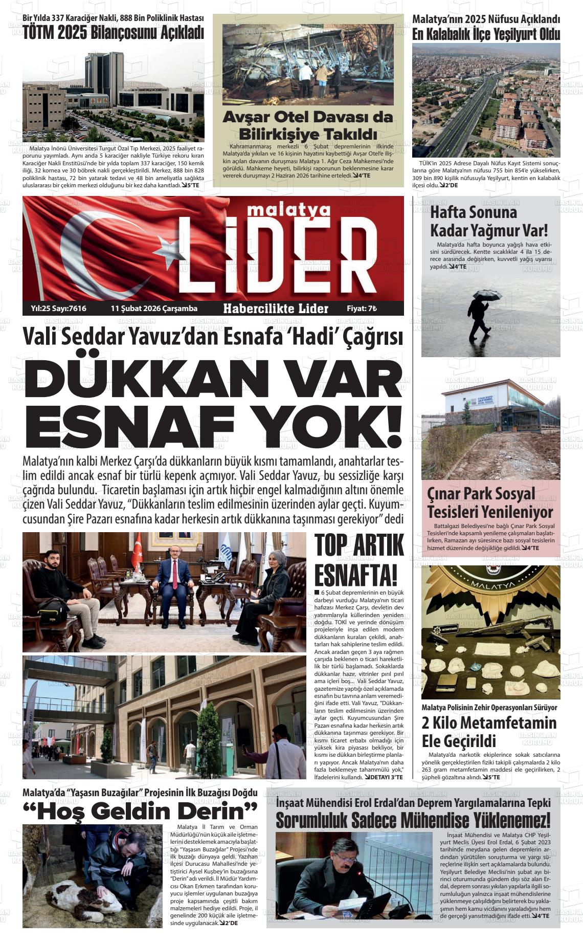 Malatya Sonsoz 11.02.2026