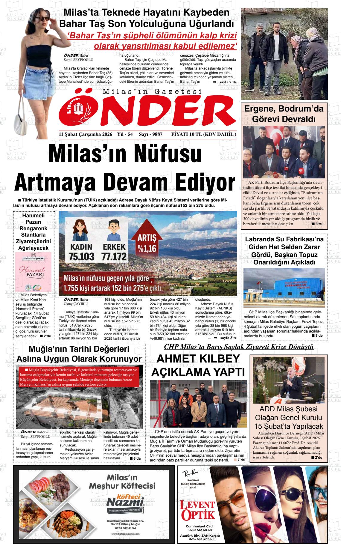 Mugla Onder 11.02.2026