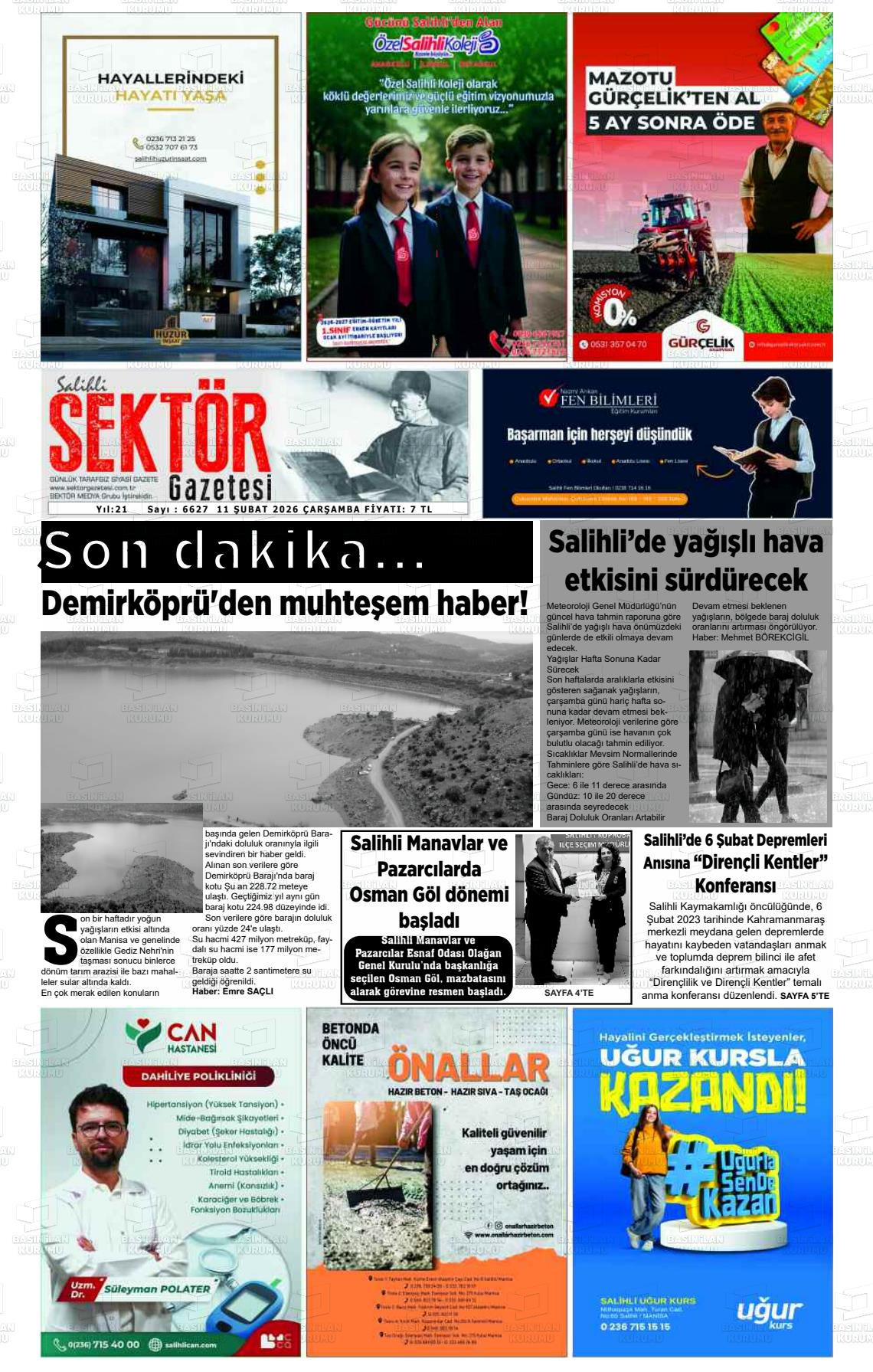 Manisa Salihlisektor 11.02.2026