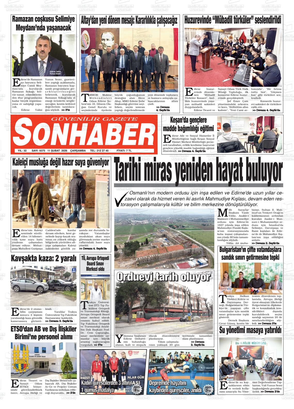 Eskisehir Sonhaber 11.02.2026