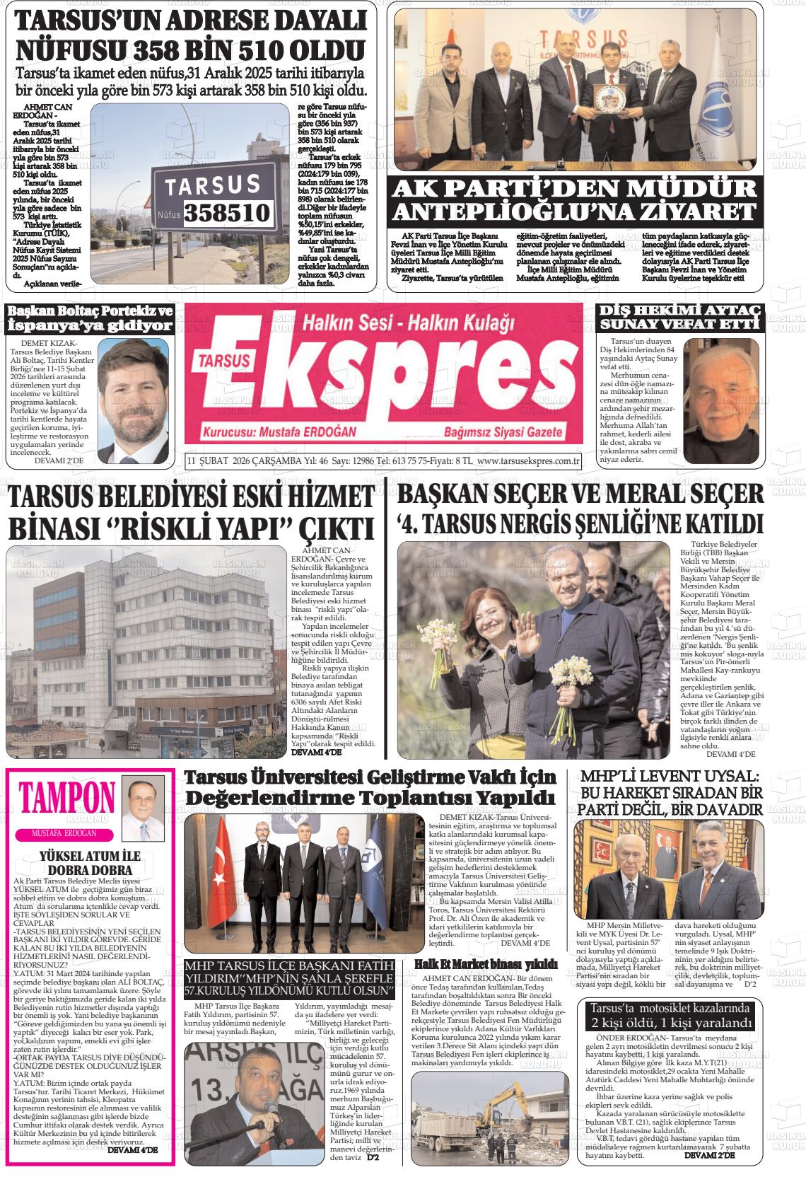 Mersin Tarsusekspres 11.02.2026