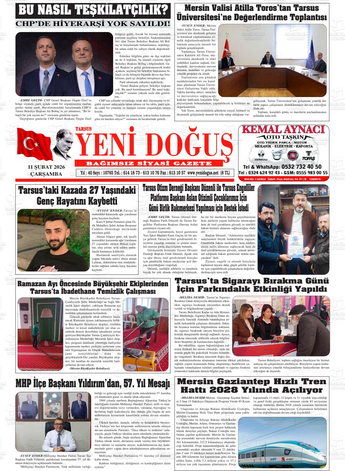 Mersin Tarsusyenidogus 11.02.2026