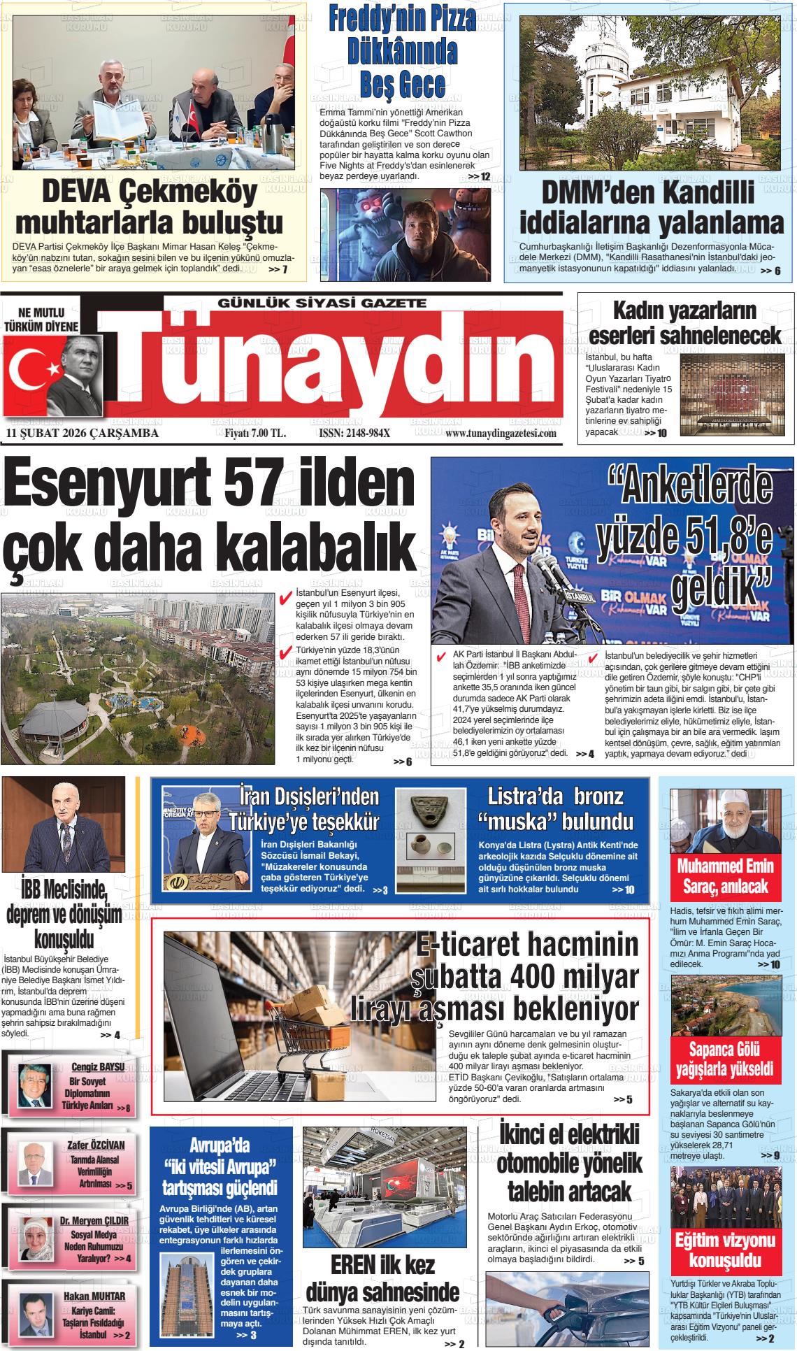 Istanbul Tunaydin 11.02.2026