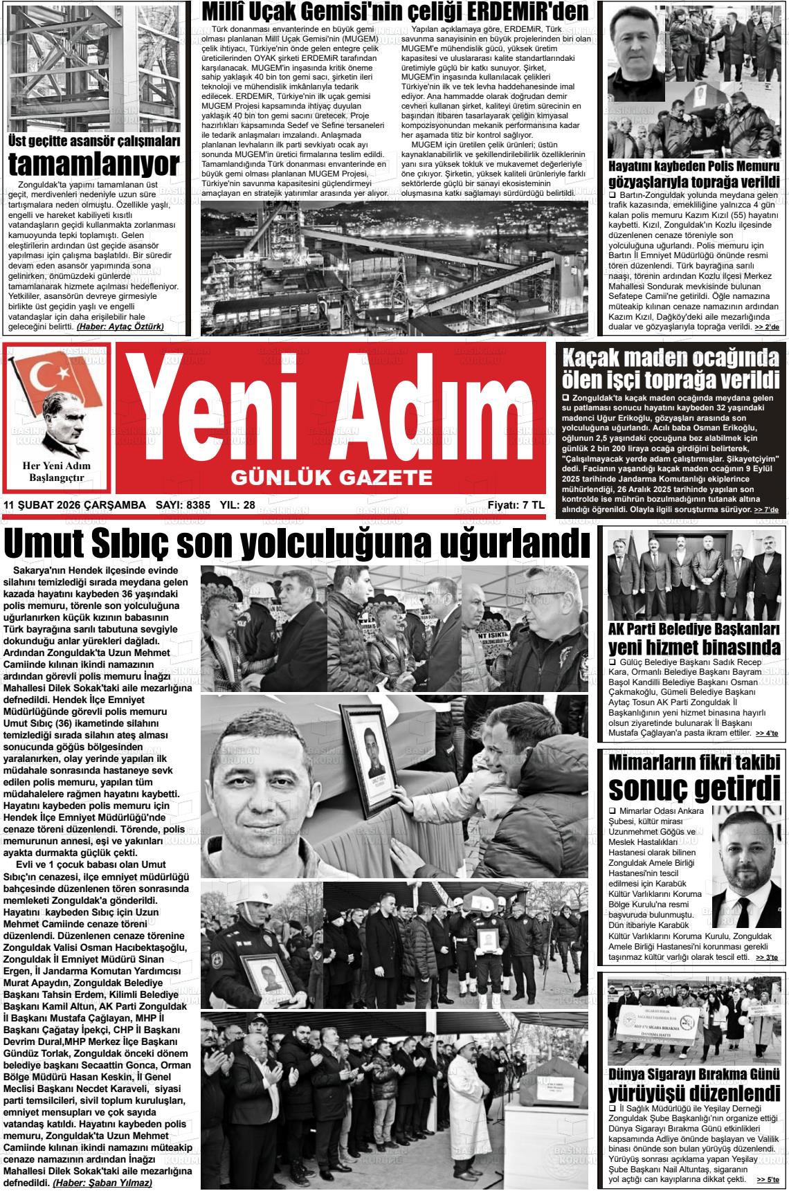 Zonguldak Yeniadim 11.02.2026