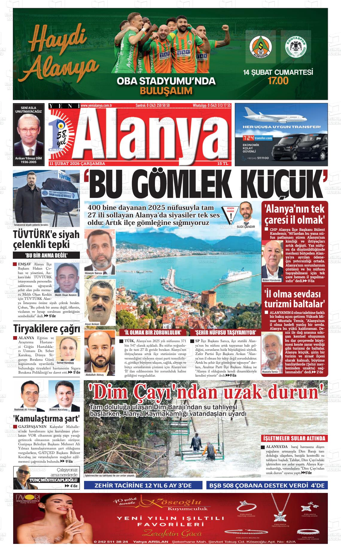 Antalya Yenialanya 11.02.2026