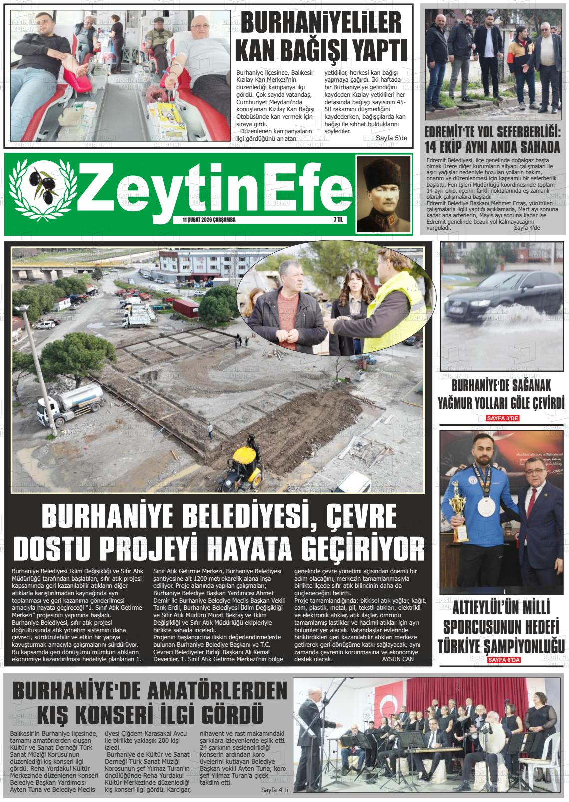 Balikesir Zeytinefe 11.02.2026