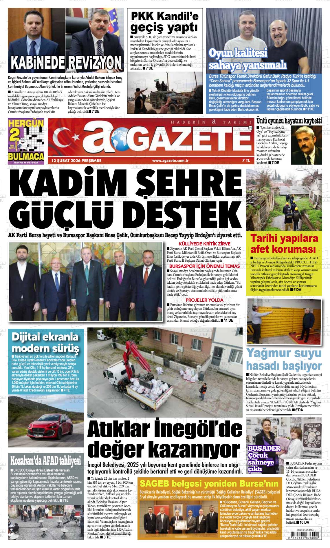 Bursa Agazete 12.02.2026