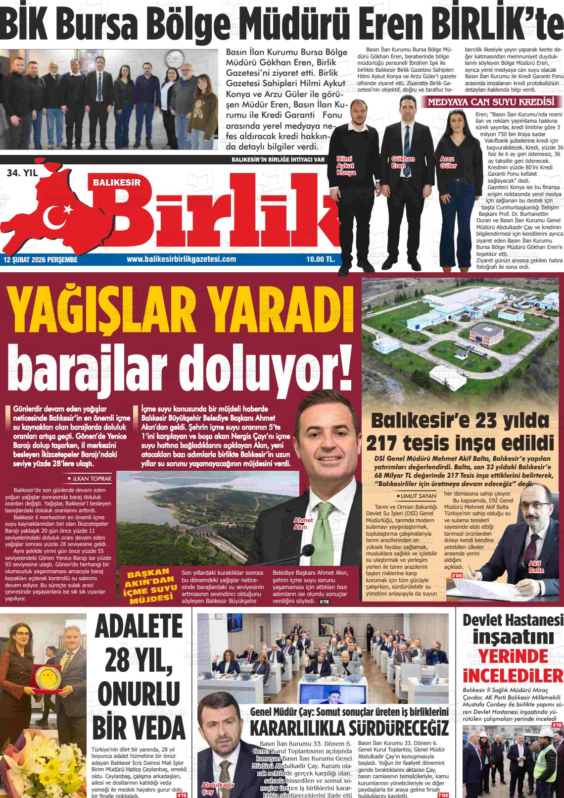 Balikesir Birlik 12.02.2026