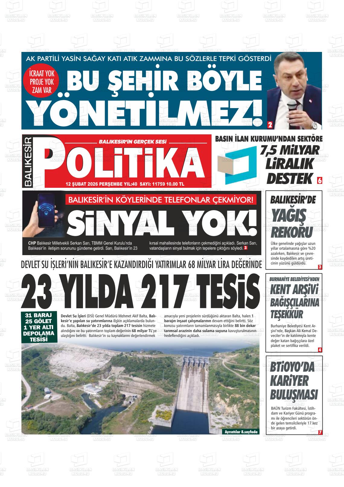 Balikesir Politika 12.02.2026