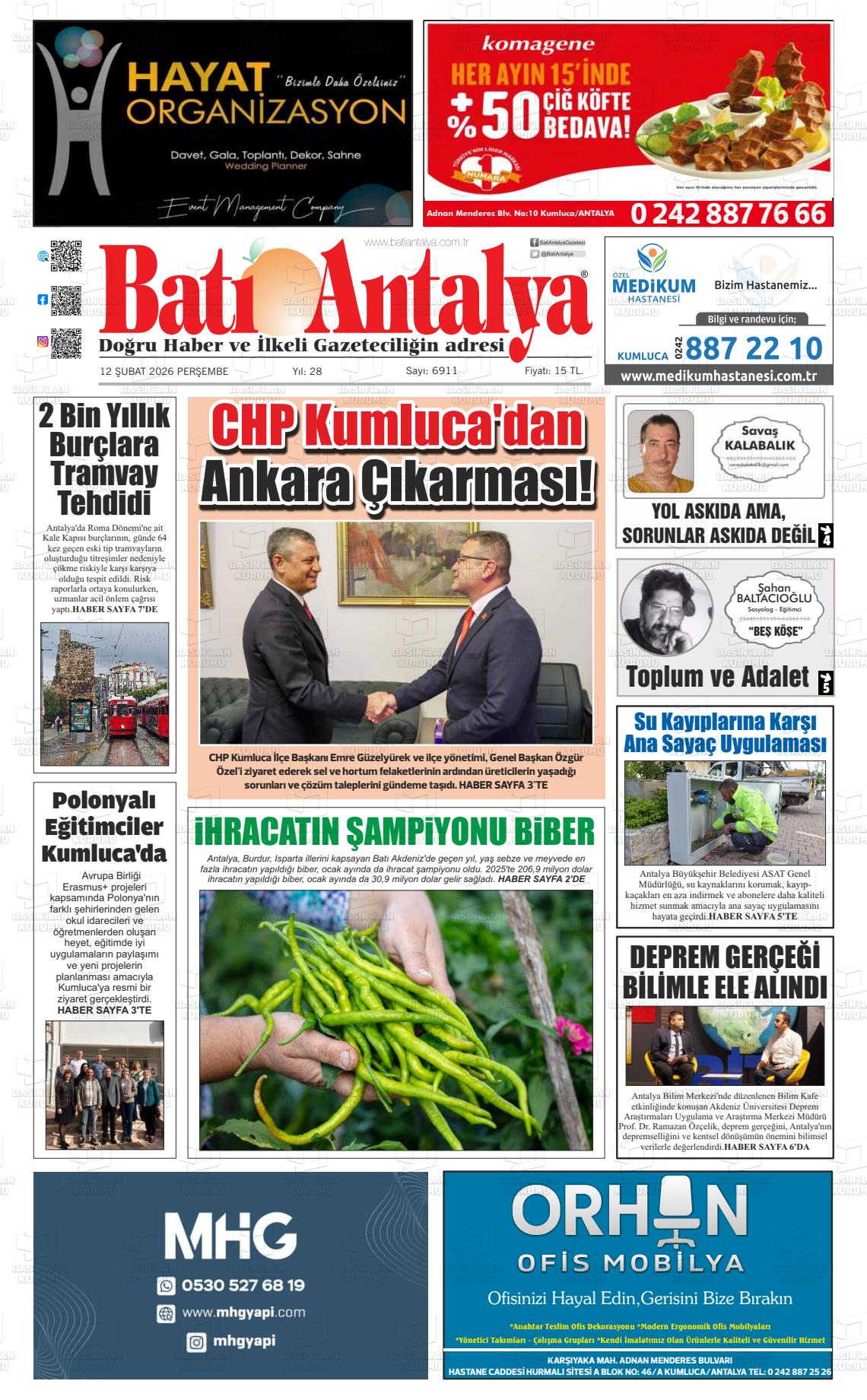 Antalya Bati 12.02.2026