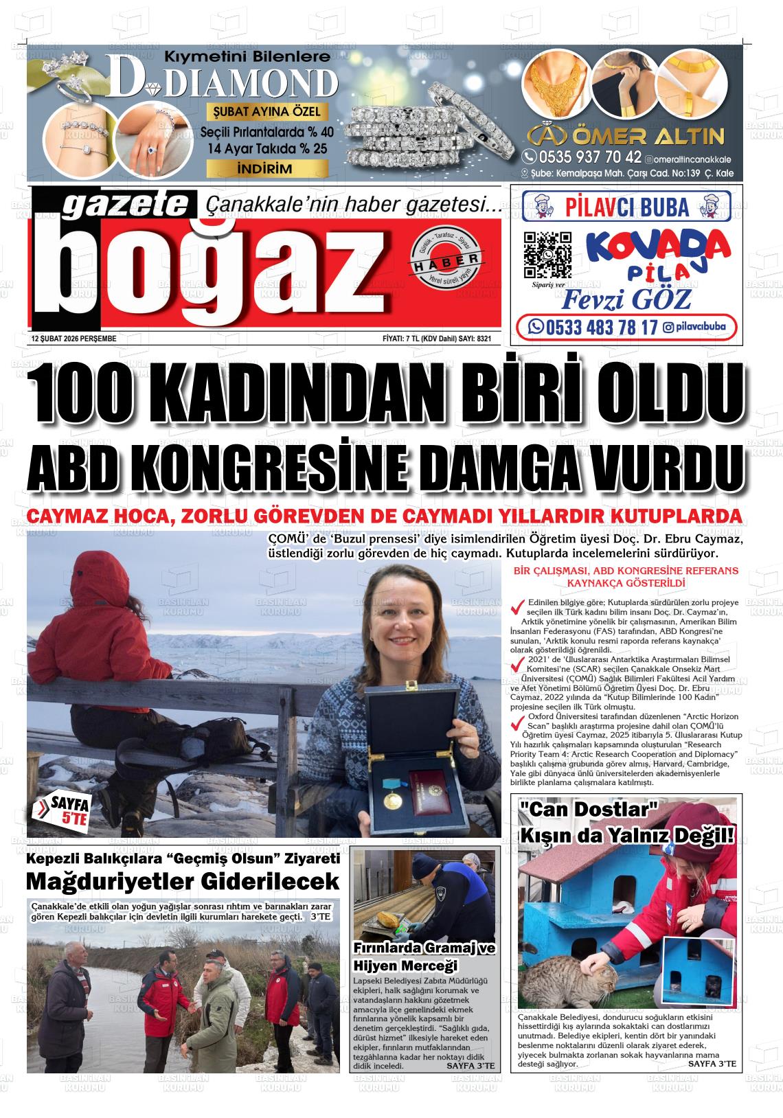 Canakkale Bogaz 12.02.2026