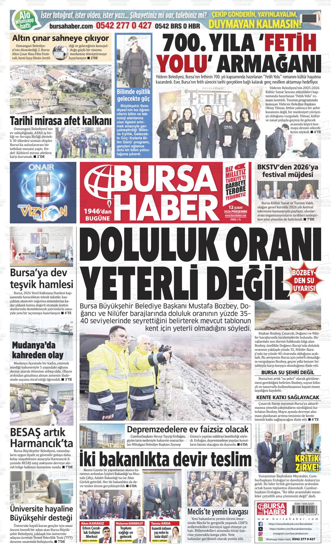 Bursa Haber 12.02.2026