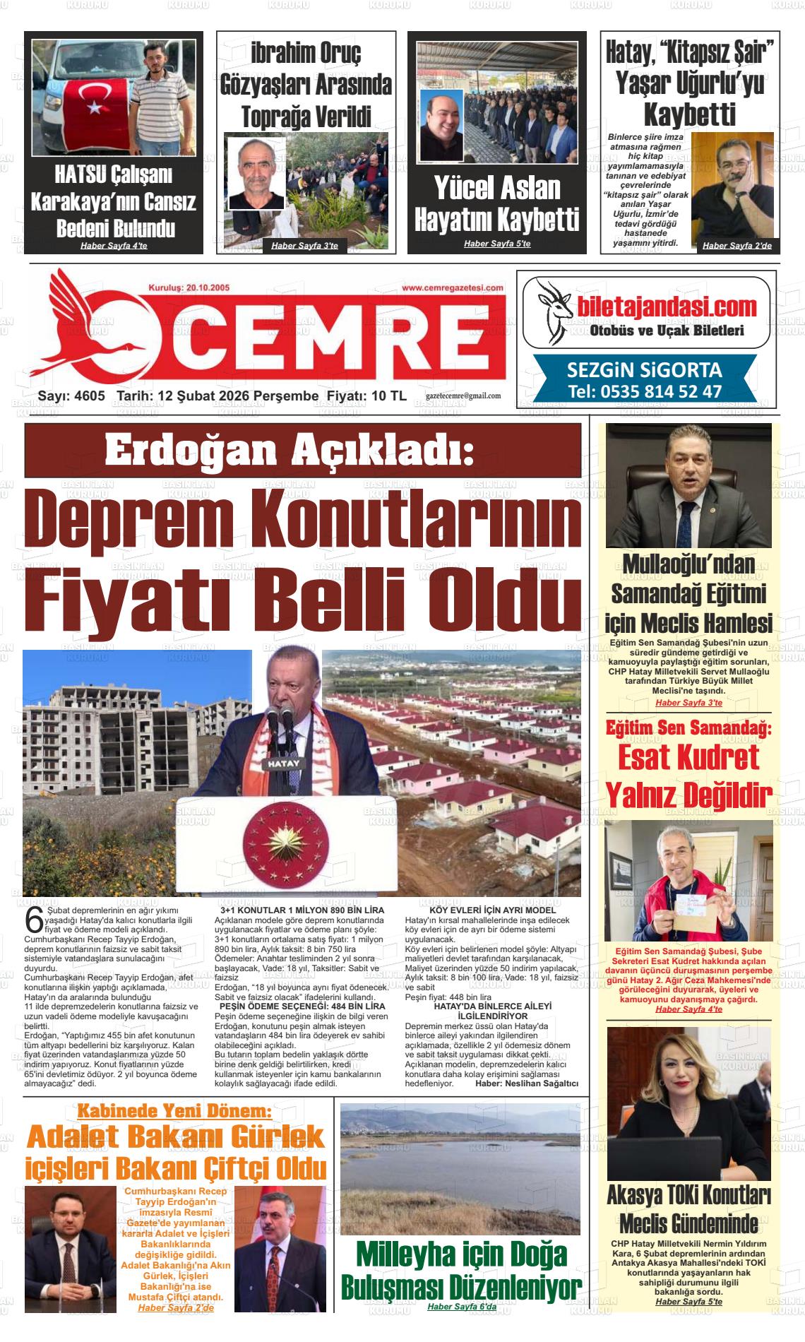 Hatay Cemre 12.02.2026