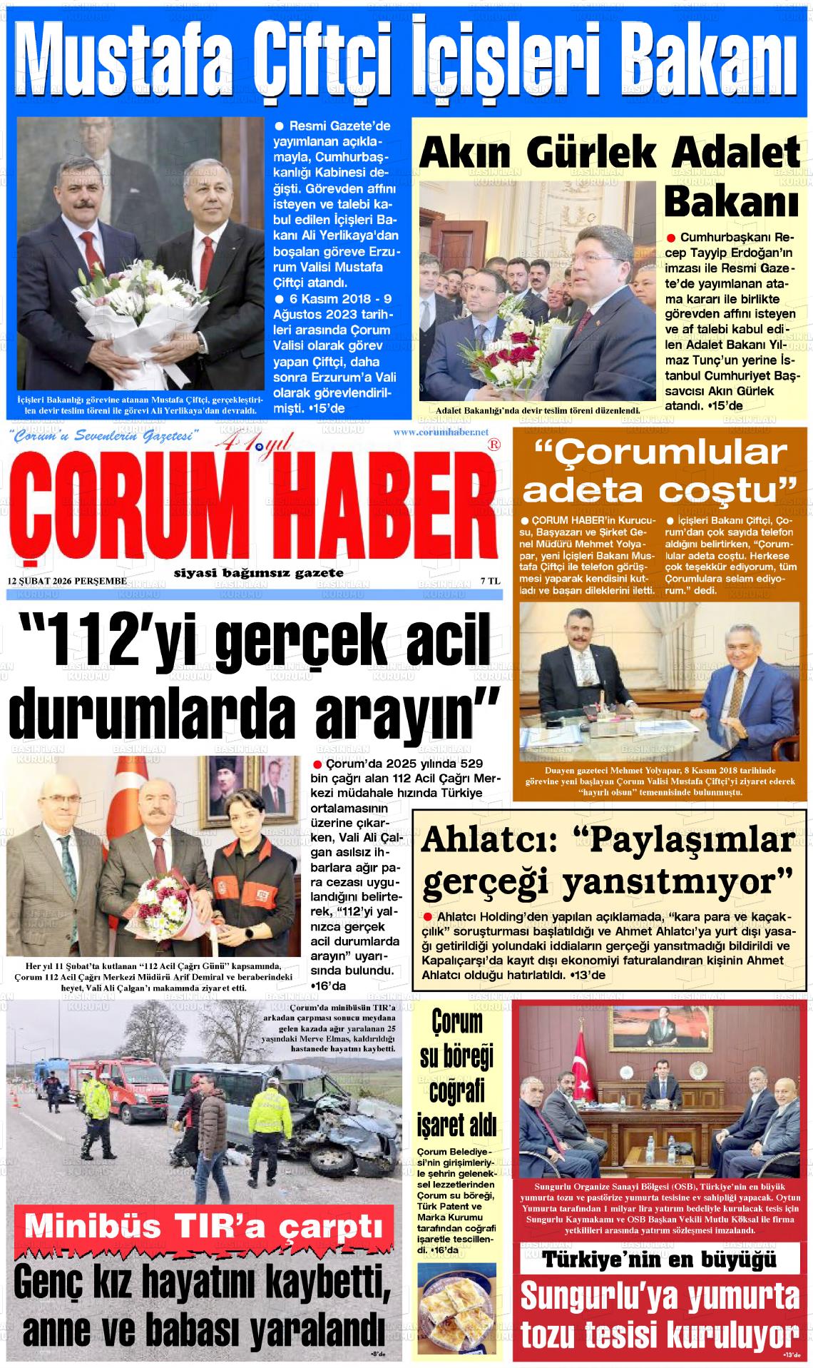 Corum Haber 12.02.2026