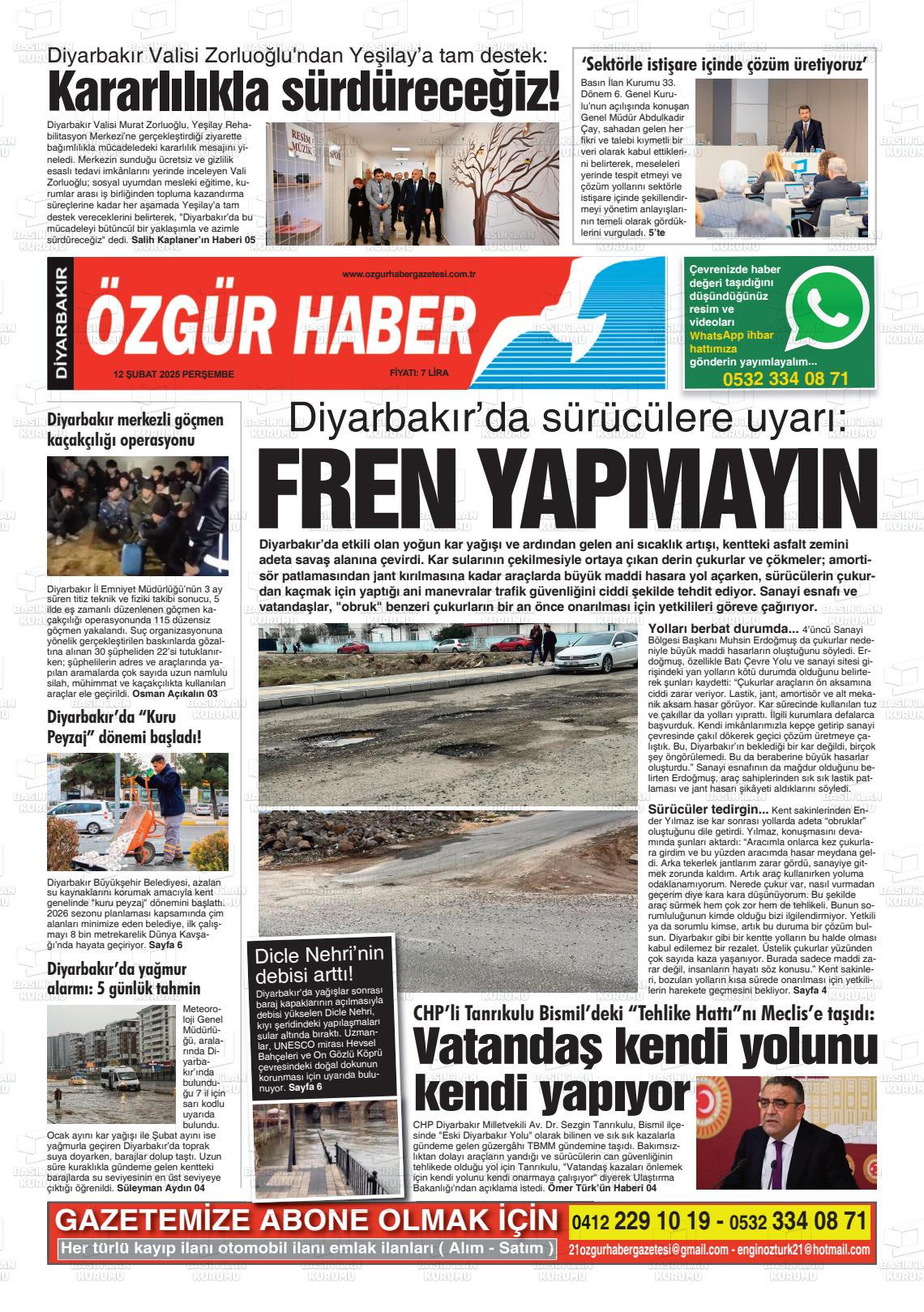 Diyarbakir Ozgurhaber 12.02.2026