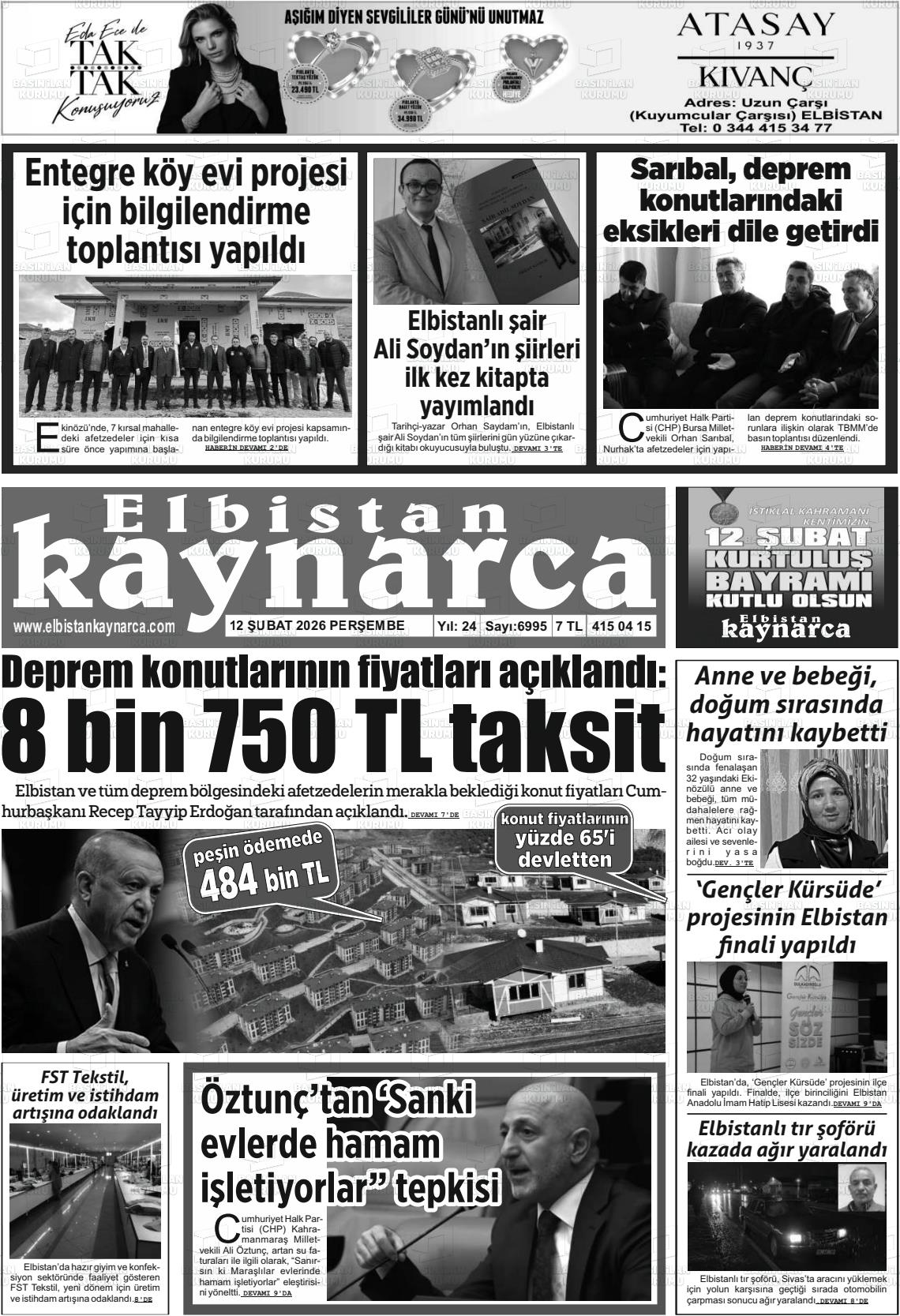 Kahramanmaras Elbistankaynarca 12.02.2026