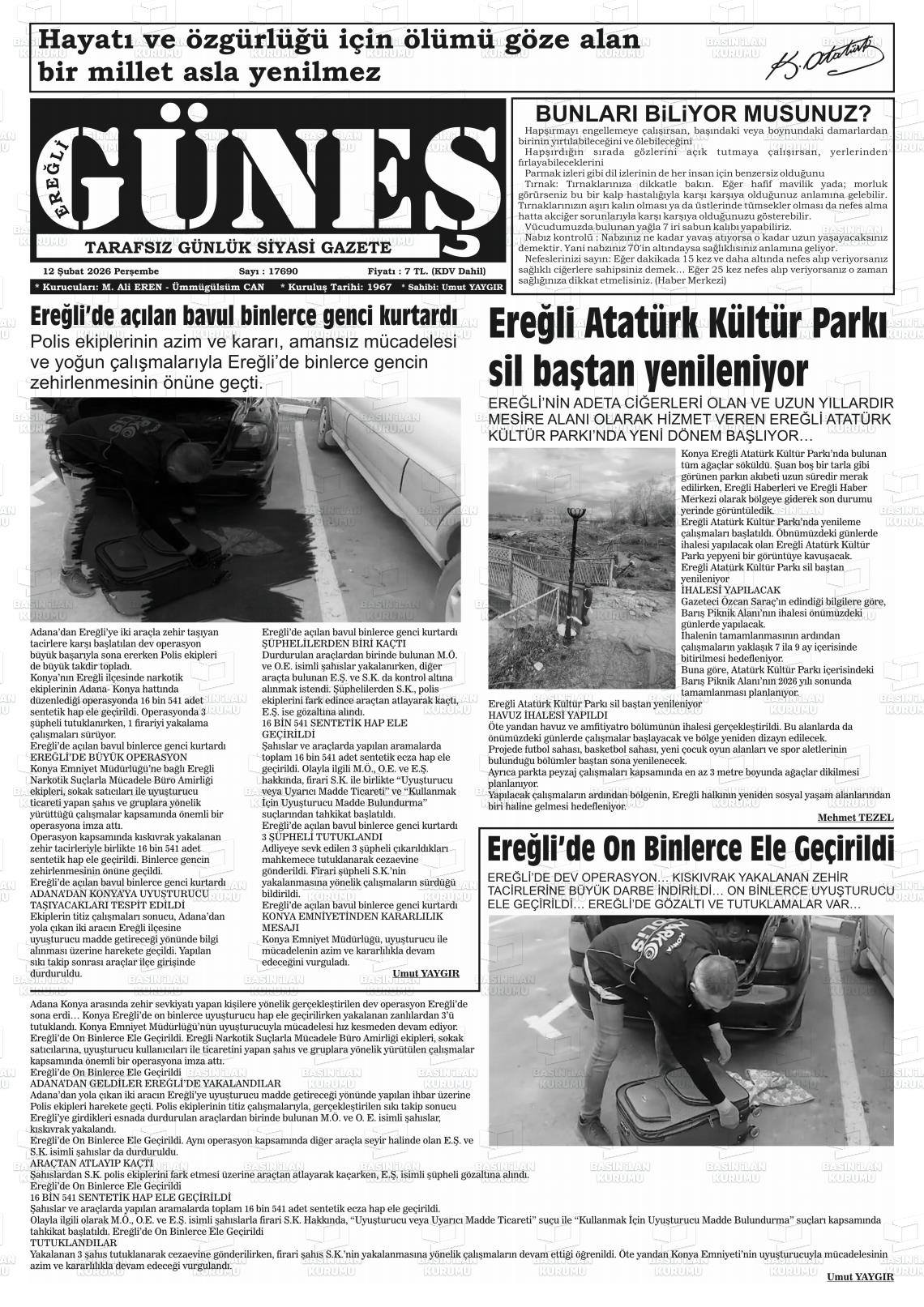 Konya Eregligunes 12.02.2026