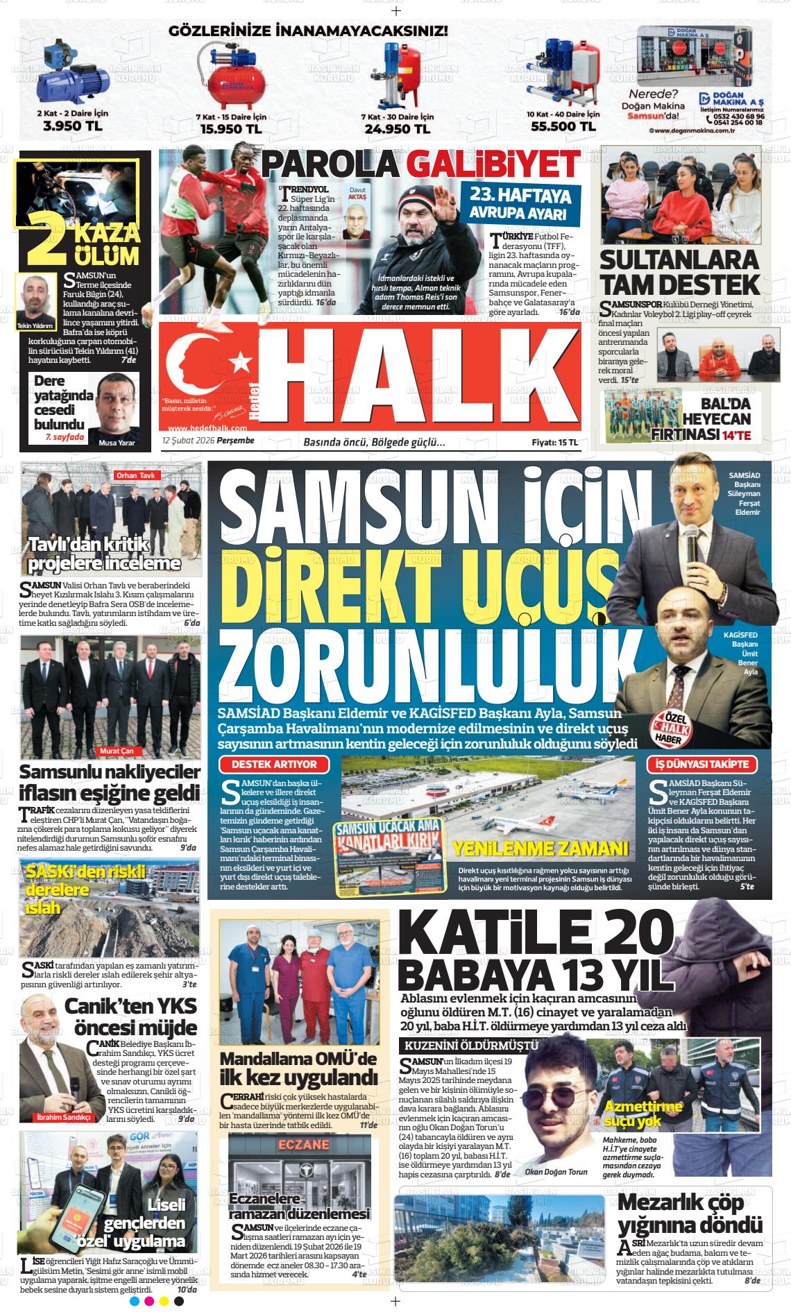 Samsun Hedefhalk 12.02.2026