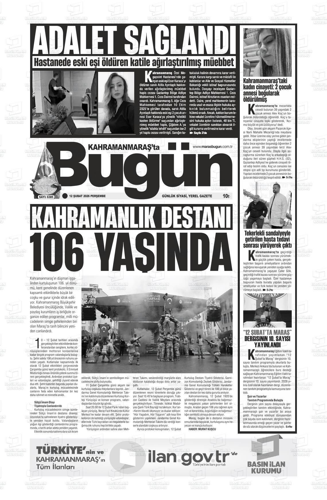 Kahramanmaras Tabugun 12.02.2026