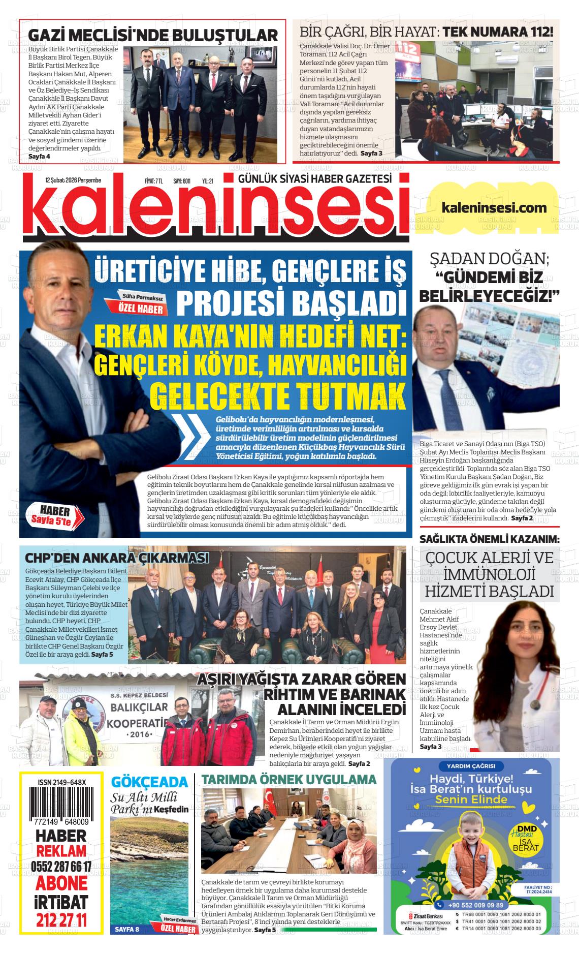 Canakkale Kaleninsesi 12.02.2026