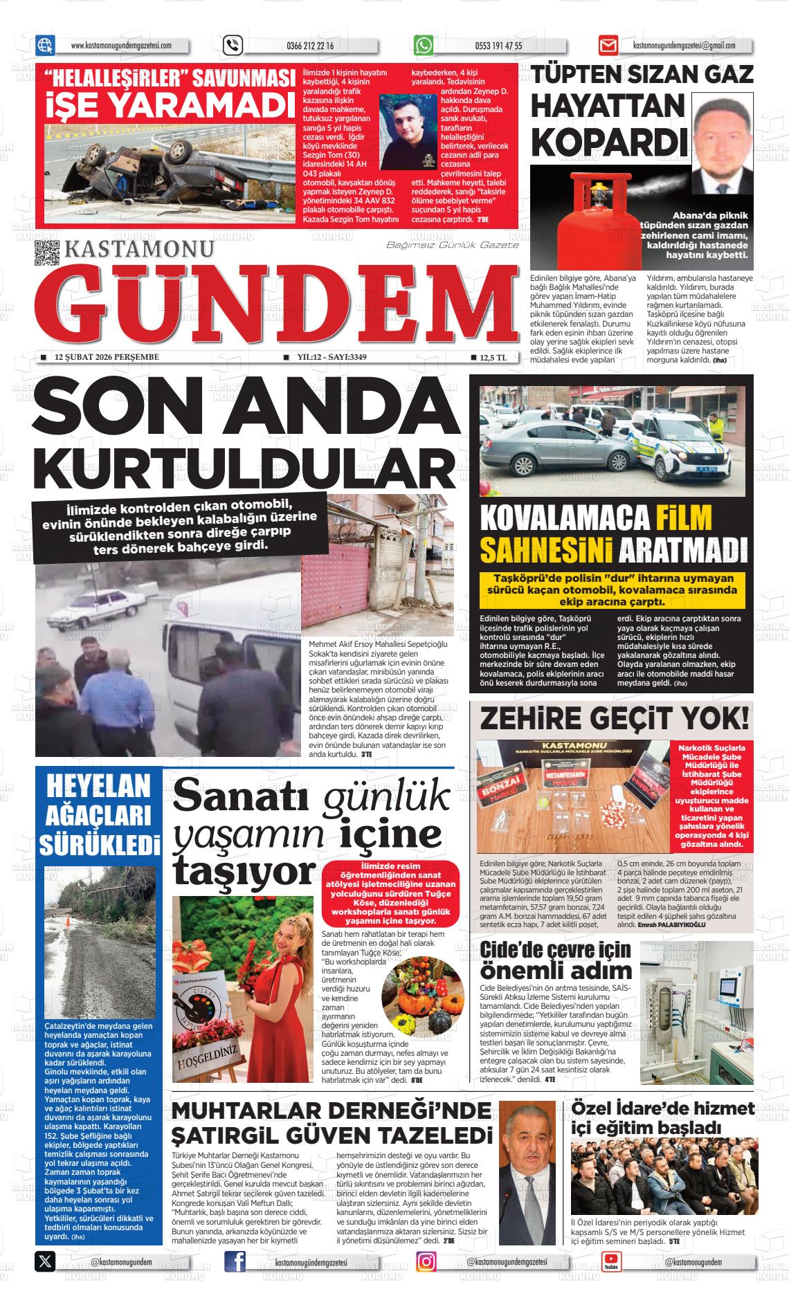 Kastamonu Gundem 12.02.2026