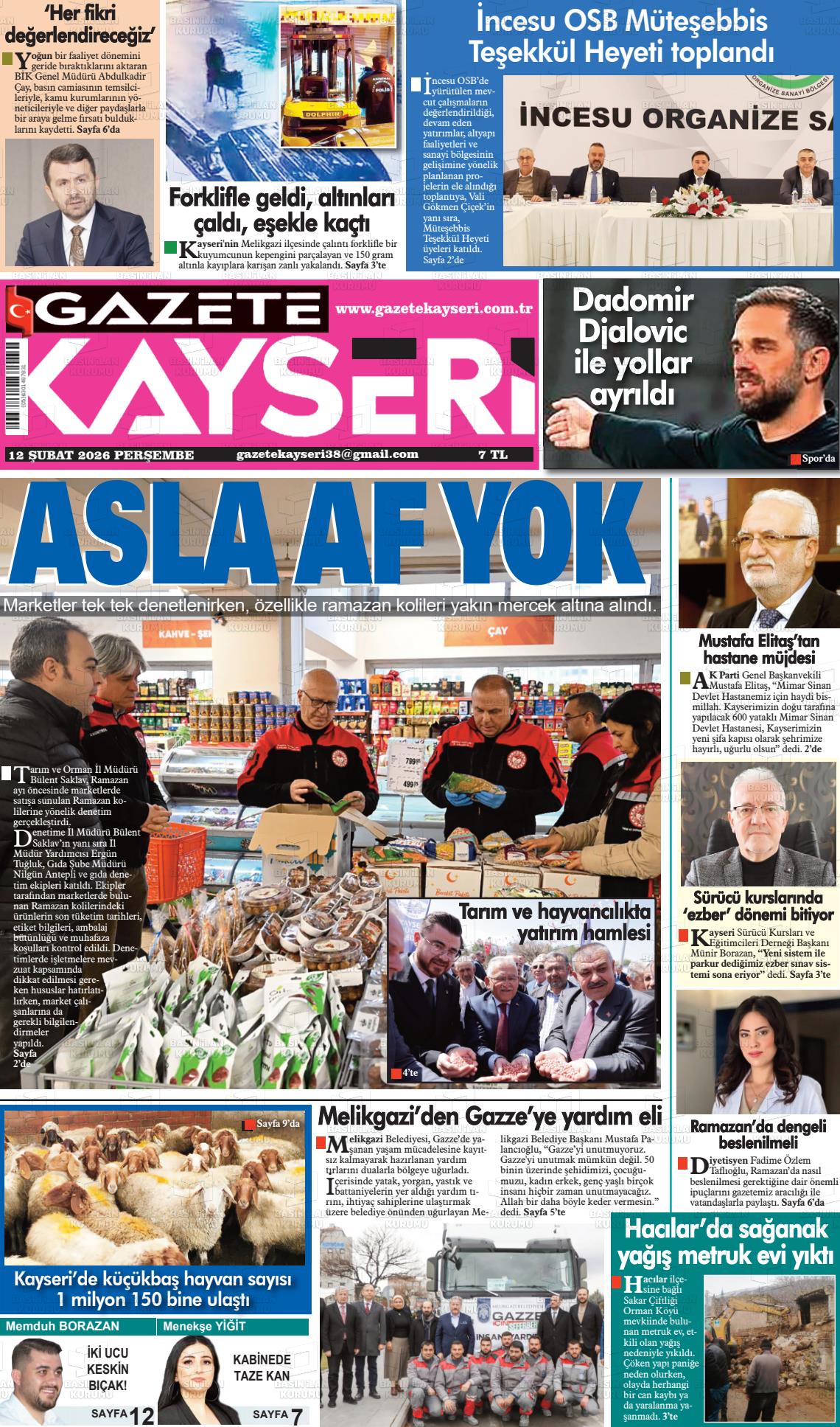 Kayseri Haber 38 12.02.2026