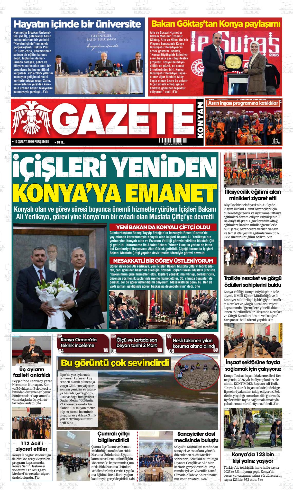 Konya Yenigun 12.02.2026