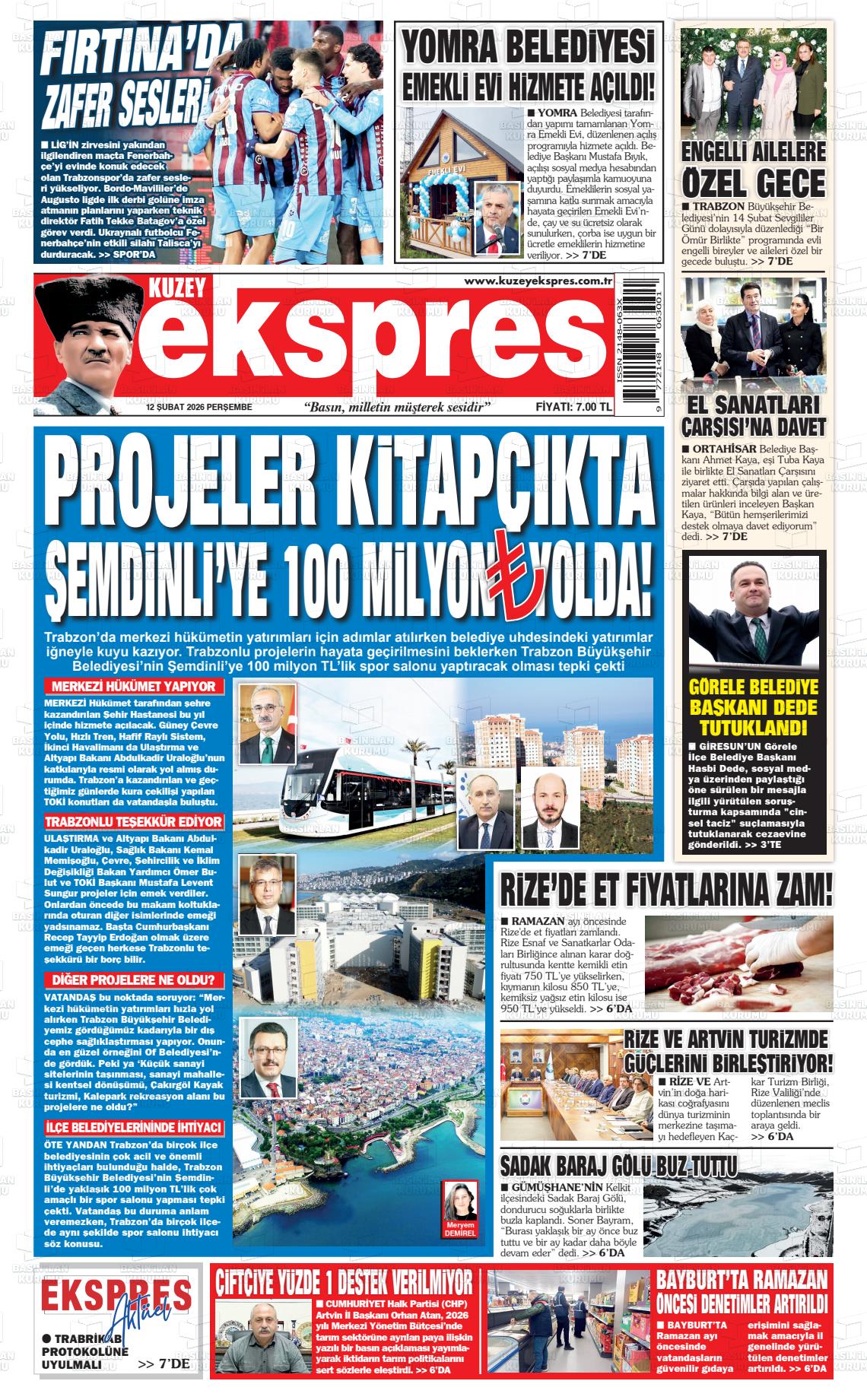 Trabzon Kuzeyekspres 12.02.2026