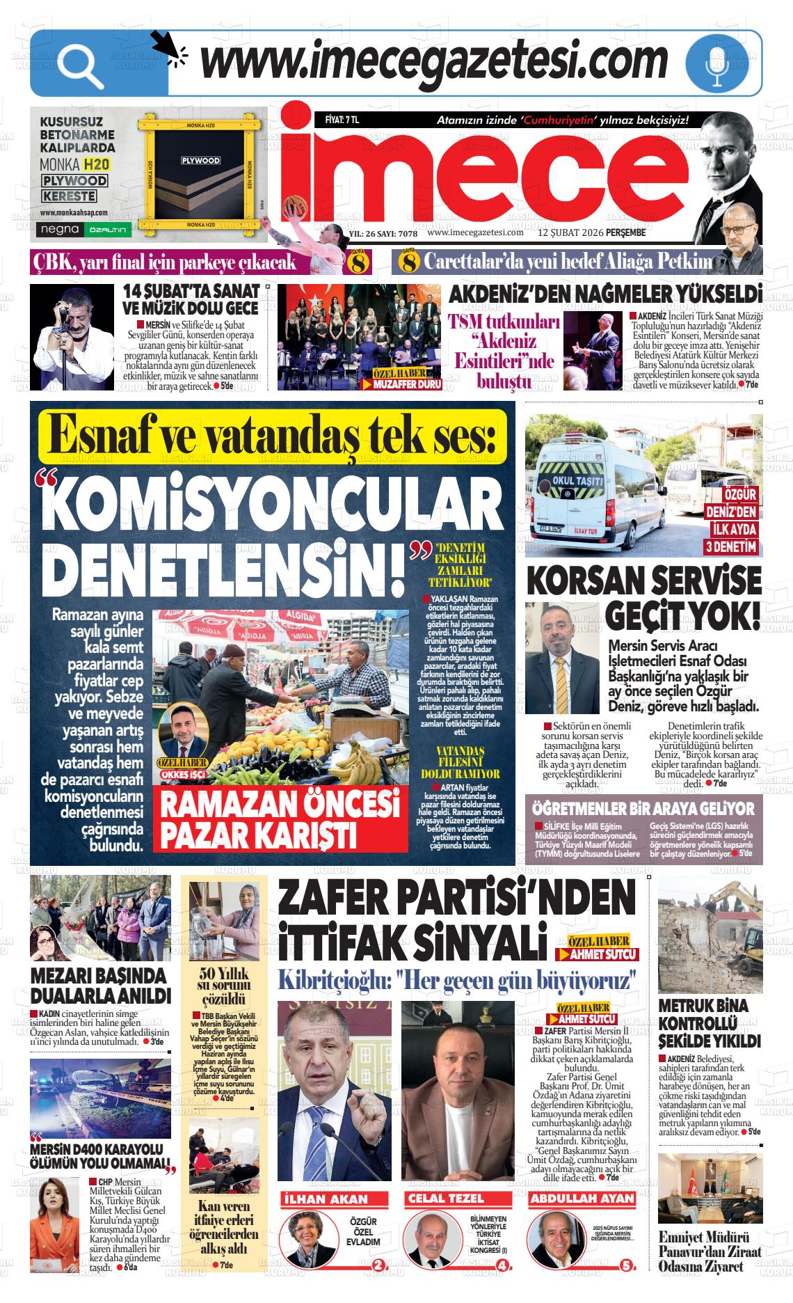 Mersin Imece 12.02.2026