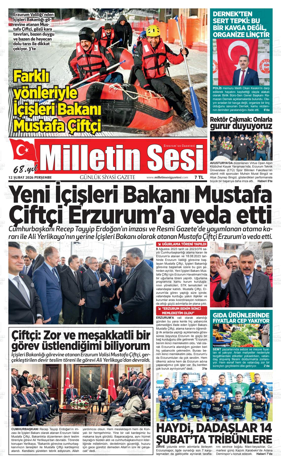 Erzurum Milletinsesi 12.02.2026